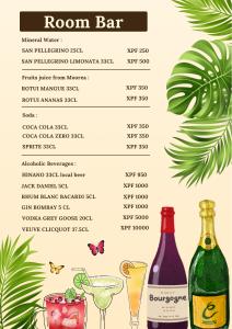 Minuman di Ononui Lodge Airport, Ocean-View, Private Bathroom and Balcony, Free WiFi and Parking, On-Site Car Rental