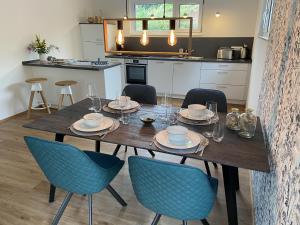 Kuchyň nebo kuchyňský kout v ubytování Ferienhaus Werna