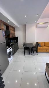 Kuchyň nebo kuchyňský kout v ubytování Duplex apartment in Alanya, Mahmutlar