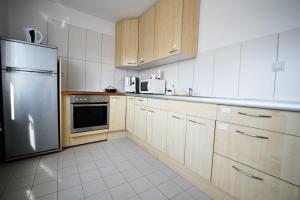 Kuchyň nebo kuchyňský kout v ubytování " Haus am Golfplatz" private Unterkunft