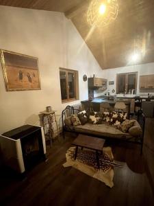 Χώρος καθιστικού στο Chez Mamie