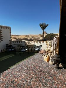 Parveke tai terassi majoituspaikassa Kemet Pyramids Room view