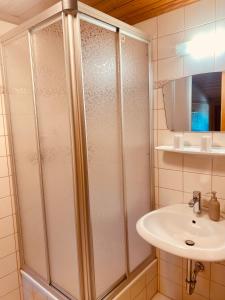 Kúpeľňa v ubytovaní Unerzhuberhof