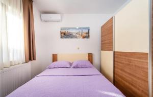 Łóżko lub łóżka w pokoju w obiekcie Cozy Home In Posedarje With Wifi