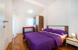 Łóżko lub łóżka w pokoju w obiekcie Cozy Home In Posedarje With Wifi
