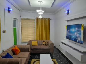 Posezení v ubytování CozyVtech Homes