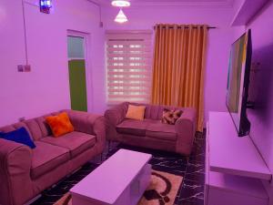 TV a/nebo společenská místnost v ubytování CozyVtech Homes