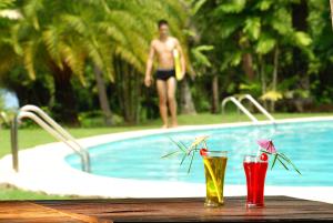 Bazén v ubytování Costa Aguada Island Resort, Inampulugan Island, Sibunag, Guimaras nebo v jeho okolí