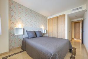 Voodi või voodid majutusasutuse 2218-Duplex first line beach with sea view toas
