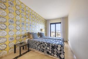 Voodi või voodid majutusasutuse 2218-Duplex first line beach with sea view toas
