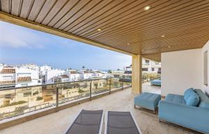 Rõdu või terrass majutusasutuses 2218-Duplex first line beach with sea view
