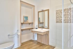 Kúpeľňa v ubytovaní Auberge Ti'gousket