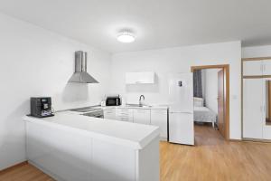 Posteľ alebo postele v izbe v ubytovaní Apartment Puma v centre Piešťan
