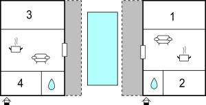 Plan piętra w obiekcie Gorgeous Home In Rovinj
