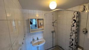 Baðherbergi á Lillhuset Movägen 8