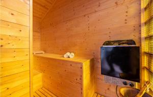 TV a/nebo společenská místnost v ubytování Awesome Home In Krkovic With Sauna