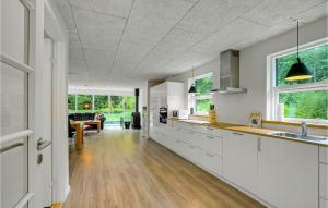 Una cocina o cocineta en 3 Bedroom Amazing Home In Hurup Thy