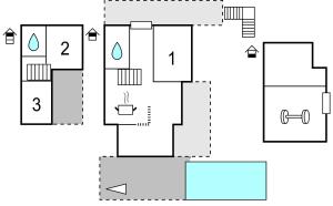 Půdorys ubytování Holiday Home Blato Na Cetini 9
