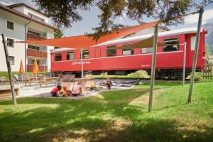 Zahrada ubytování Reka-Feriendorf Bergün