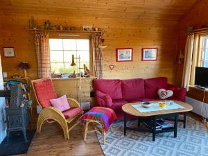 Χώρος καθιστικού στο Haukeli Mountain Cabin +9 φωτογραφίες