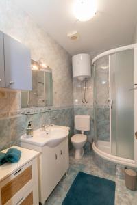 Koupelna v ubytování Apartments Srdanovic
