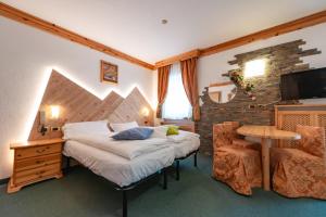 TV a/nebo společenská místnost v ubytování Hotel Ciamol