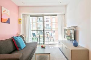 Posezení v ubytování Lugaris Rambla Apartments
