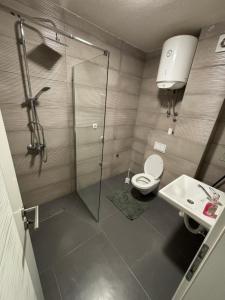 Koupelna v ubytování Apartman Perla