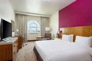 TV tai viihdekeskus majoituspaikassa Radisson Blu Hotel, Muscat