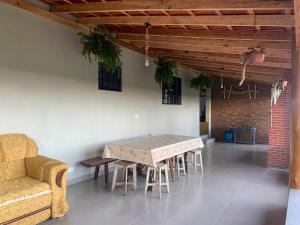 Posezení v ubytování Casa de Campo - Luminárias MG