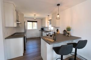 Nhà bếp/bếp nhỏ tại Chalet Isatis - SPA - Access to the Lake