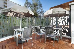 Patio nebo venkovní prostory v ubytování Appart'hôtel Odalys City - Marseille Prado