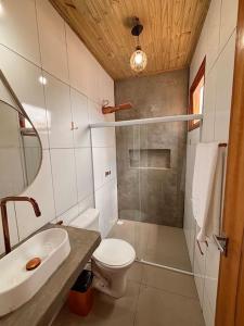 Koupelna v ubytování Casa Viva Caraíva + 11 fotografií