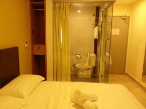 Koupelna v ubytování Hotel Vevo Puchong Malaysia