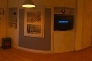 TV a/nebo společenská místnost v ubytování Apartamento en LA MOLINA a pie de pistas de SKI