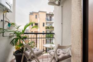 Balkón alebo terasa v ubytovaní Suite 12 Milano centro parking free