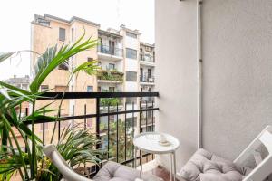 Svalir eða verönd á Suite 12 Milano centro parking free