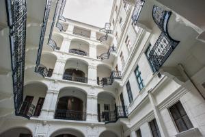 Balkón alebo terasa v ubytovaní All In Apartman