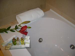 A bathroom at Hotel Torre de Sila