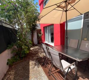 Αίθριο ή υπαίθριος χώρος στο Piso con jardín en Liencres