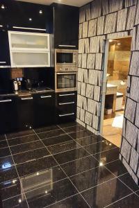 Kuchyň nebo kuchyňský kout v ubytování Apartment Lupáčova