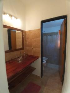 Koupelna v ubytování Samaram