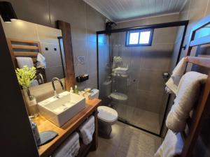 Ένα μπάνιο στο Casa Celeiro Flores no Pampa-RS +40 φωτογραφίες