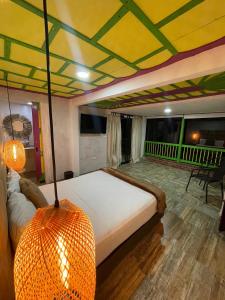 Postel nebo postele na pokoji v ubytování Dreams Hotel y Restaurante