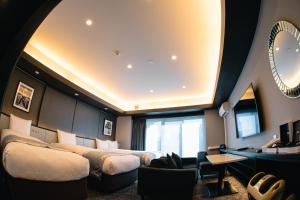 GOLD STAY Nagoya Sakae ゴールドステイ名古屋栄 にあるテレビまたはエンターテインメントセンター