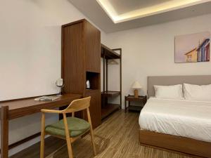 Postel nebo postele na pokoji v ubytování Field Villa Hoàng Diệu