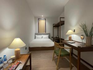 Postel nebo postele na pokoji v ubytování Field Villa Hoàng Diệu