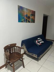 Cama ou camas em um quarto em Apto térreo #3- Moradas do Pier- 2 quartos, 1 banheiro a passos da areia