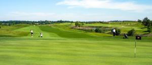 a group of people playing golf on a golf course at Studio Disneyland Paris - Terrasse in Montévrain