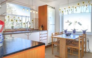 Η κουζίνα ή μικρή κουζίνα στο Nice Home In Allinge With Kitchen